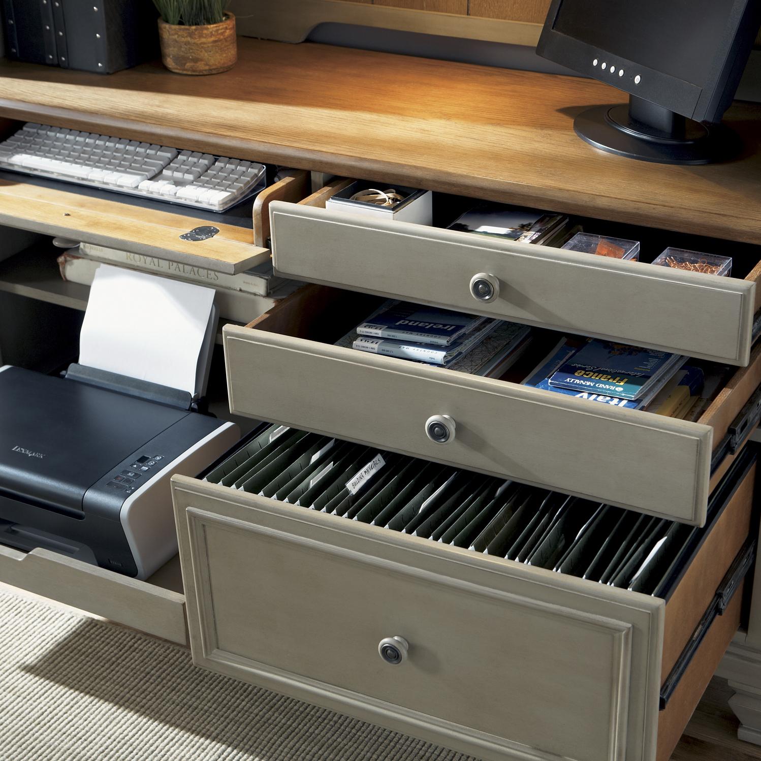 Vendor 5349 Bungalow 541HO120 Jr. Executive Credenza w/ Printer Tray